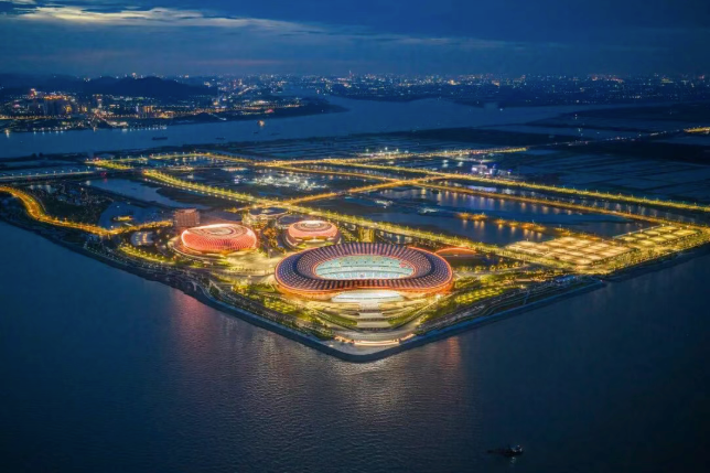 粤超开赛，边看赛事边观海！中建照明匠心点亮大湾区文化体育中心体育场